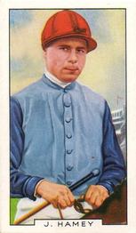 1936 Gallaher Famous Jockeys #3 Jack Hamey Front